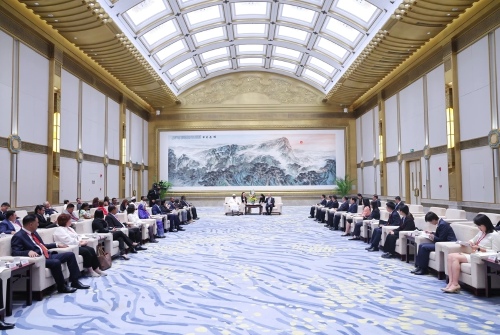 林武会见第七次发展中国家议员研讨班外宾