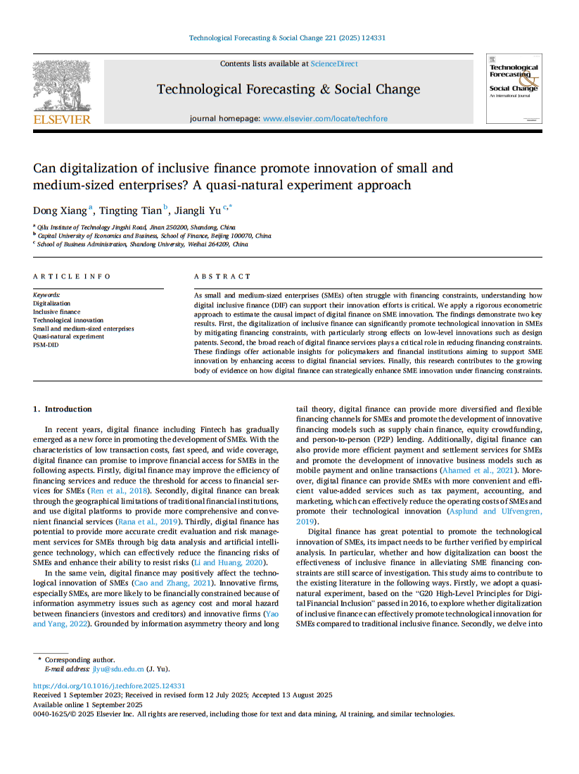 ��ѧԺ��ڡ�Technological Forecasting & Social Change����������