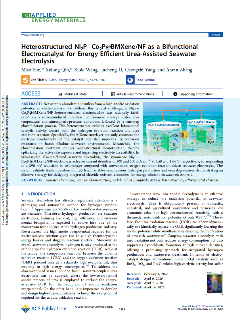 �����뻯ѧ����ѧԺ�����ڡ�ACS Applied Energy Materials����������